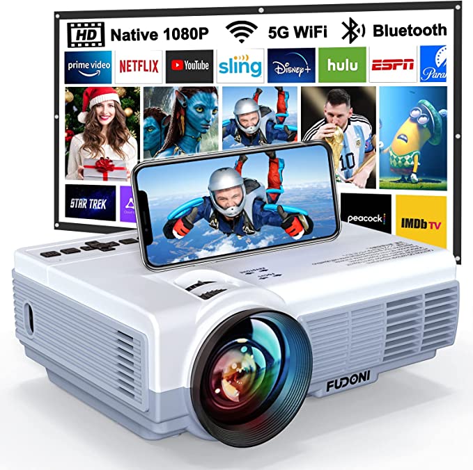 Portable outdoor projector